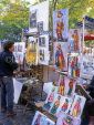 France, PARIS, Montmatre, Place du Tertre, artist painting, FRA2039JPL