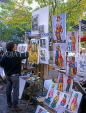 France, PARIS, Montmatre, Place du Tertre, artist painting, FRA639JPL
