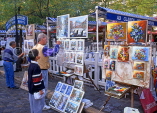 France, PARIS, Montmatre, Place du Tertre, artist painting, FRA640JPL