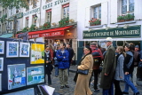 France, PARIS, Montmatre, Place du Tertre, artists' work on display, FRA1617JPL