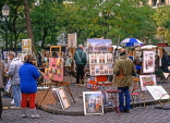 France, PARIS, Montmatre, Place du Tertre, artists painting, FRA1997JPL