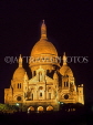 France, PARIS, Montmatre, Sacre Coeur Basilica, night view, FRA723JPL