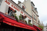 France, PARIS, Montmatre, cafe restaurant sign, FRA2592JPL