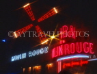 France, PARIS, Moulin Rouge night club, neon lit, FR700JPLA