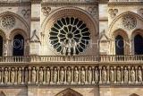 France, PARIS, Notre Dame Cathedral, West Rose window, architectural detail, FRA2192JPL