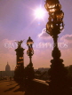 France, PARIS, Pont Alexandre III bridge, dusk view, FRA1981JPL