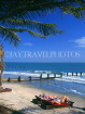 GAMBIA, Banjul, beach with sunbathers, GAM804JPL