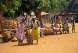 GAMBIA, Juffureh Village (of 'Roots' fame), women punding grain, GAM985JPL
