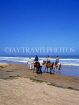 GAMBIA, Kotu Beach, tourists horse riding, GAM842JPL