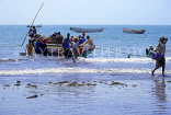 GAMBIA, Pirogues (fishing boats) coming in, GAM1033JPL