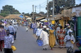 GAMBIA, Serekunda town, crowded street, GAM969JPL