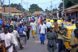 GAMBIA, Serekunda town, crowded street, GAM970JPL