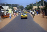 GAMBIA, Serekunda town, main road and taxis, GAM968JPL