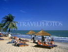 GAMBIA, beach and sunbathers, GAM801JPL