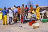 GAMBIA, fishing village, fishemen sorting out catch, GAM1037JPL