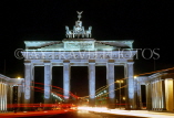 GERMANY, Berlin, Brandenburg Gate, night view, BER237JPL