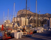 GIBRALTAR, The Rock, view from Marina Bay (late afternoon), GIB302JPLA