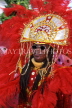 GRENADA, Carnival, carnival parade costumed dancer, GRE323JPL