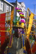 GRENADA, Carnival, carnival parade costumed dancer, GRE326JPL