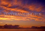 GRENADA, Grand Anse, dusk and sunset over horizen, GRE476JPL