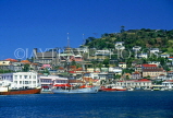 GRENADA, St George's, harbour and town view from sea, GREJPL
