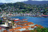 GRENADA, St George's, panoramic view, from Fort George, GRE481JPL