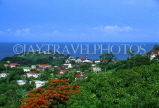 GRENADA, island landscape, houses and coastal view, GRE312JPL