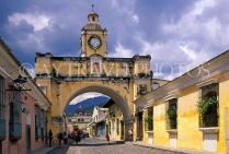 GUATEMALA, Antigua, Arch of Santa Catalina, GUA257JPL