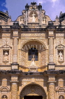 GUATEMALA, Antigua, La Merced Church, Churrigueresque facade, GUA302JPL