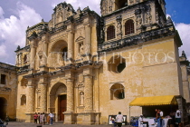 GUATEMALA, Antigua, La Merced Church, Churrigueresque facade, GUA303JPL