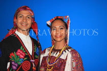 GUATEMALA, Guatemala City, couple in traditional attire, cultural show, GUA333JPL