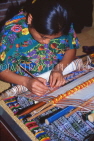 GUATEMALA, Guatemala City, woman weaving, traditional crafts, GUA275JPL