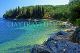 Greek Islands, CORFU, Kalami, coastal view, GIS1210JPL