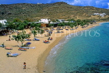 Greek Islands, MYKONOS, Paradise Beach and sunbathers, GIS544JPL