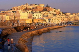 Greek Islands, NAXOS, Naxos Town, waterfront, evening light, GIS593JPL