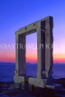 Greek Islands, NAXOS, Temple of Appollo ruins, dusk, GIS1188JPL