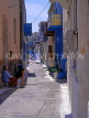 Greek Islands, NISSYROS, Mandraki town, narrow street, GIS1056JPL