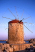 Greek Islands, RHODES, Rhodes Town, windmill at Mandraki Harbour, GIS419JPL