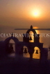 Greek Islands, SANTORINI, Ammoudi Bay, church bells and dusk seaview, GIS224JPL