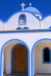 Greek Islands, SANTORINI, Kamari, small chapel (blue and white), GIS650JPL