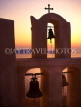 Greek Islands, SANTORINI, Thira (Fira), church bells and sunset, GIS173JPL