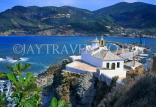 Greek Islands, SKOPELOS, harbour area and church, GIS756JPL