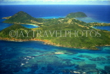 Grenadines, CANOUAN, aerial view, GR73JPL