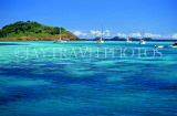 Grenadines, seascape with small islets and yachts, GR23JPL