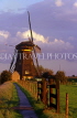HOLLAND, Kinderdijk, countryside windmill, HOL604JPL