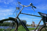 HOLLAND, Schipluder, bicycle with winmill in background, HOL611JPL
