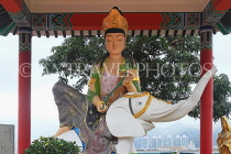 HONG KONG, Sha Tin, Monastery of Ten Thousand Buddhas, pavilion staue, HK2418JPL