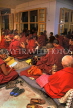 INDIA, Himachal Pradesh, Himalayas, Dharmasala, Buddhist monks at temple, IND1214JPL