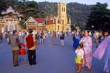 INDIA, Himachal Pradesh, SHIMLA, Ridge (Main Square), Christ Church, and people, IND1218JPL