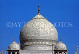 INDIA, Uttar Pradesh, Agra, The TAJ MAHAL, dome detail, IND1493JPL
